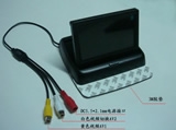 4.3寸折疊式車(chē)載顯示器 二路視頻DVD或倒車(chē)視頻 ，自動(dòng)切換，超薄高清